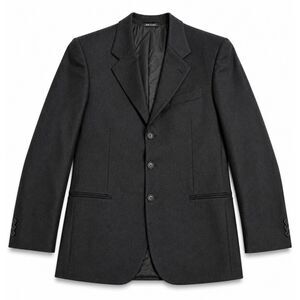 Todays Man Lanificio Del Casentino Pure Cashmere Blazer Mens Black Made in Italy
